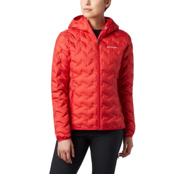 Columbia Jas Dames, Delta Ridge Down Hooded Rood, 54NJPDKLY